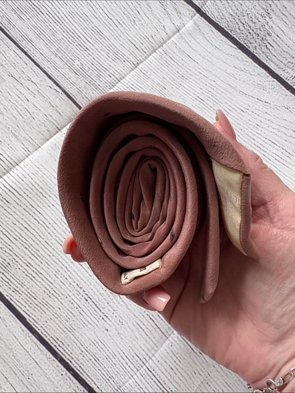 Balmain Silk Tie - Pierre Balmain 100% silk necktie dusty rose